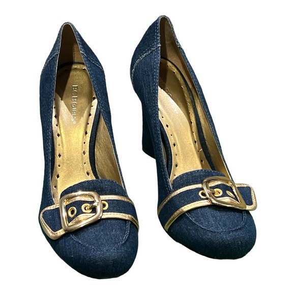 BCBG Blue Denim Heels 4”. New with box Women’s Size 41 - Picture 2 of 7